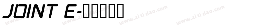 JOINT E字体转换